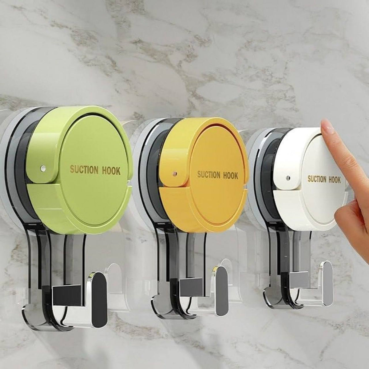 GripLock – Heavy-Duty Vacuum Suction Hooks | Pack of 3