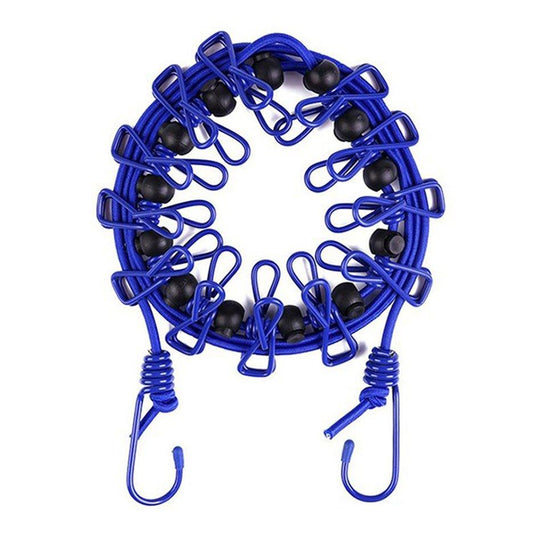 Portable Elastic Clothesline with Clips
