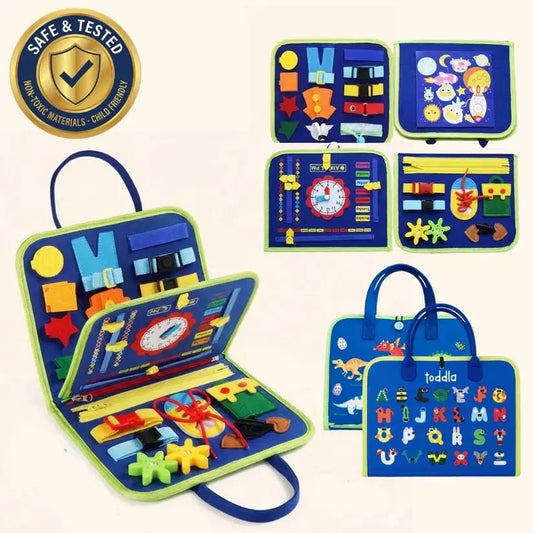 Montessori Busy Board &amp; Sensory Activity Book
