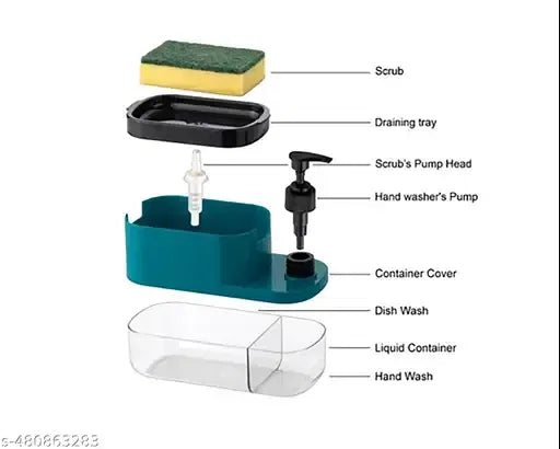 CleanMate – 3-in-1 Kitchen Soap Dispenser